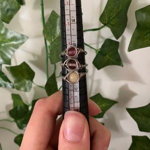 Copper wire handmade rings (size 6)